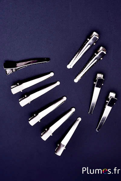 Pinces - larg. 7 mm, long. 45 mm - argenté